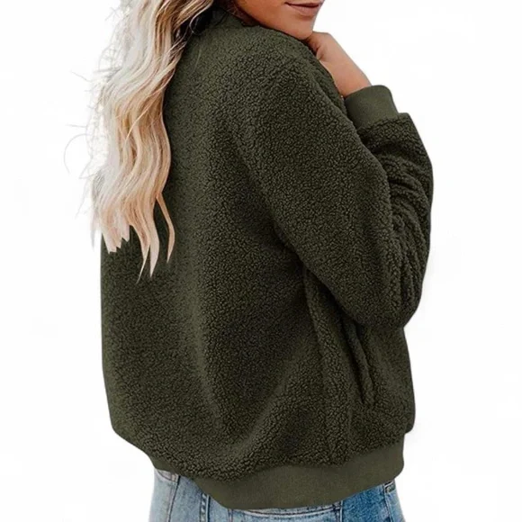 Green Bomber Jacket - Picture 3 of 6